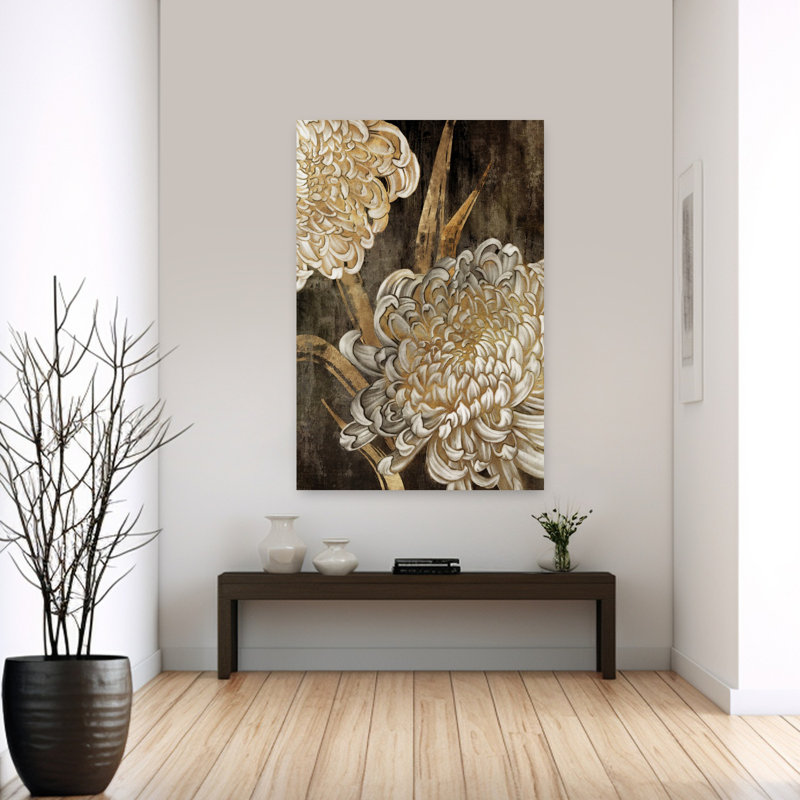 Golden Grace II, art rustique rétro, nature, H 60 po x l 40 po