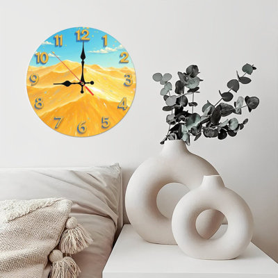 horloge de paysage désertique