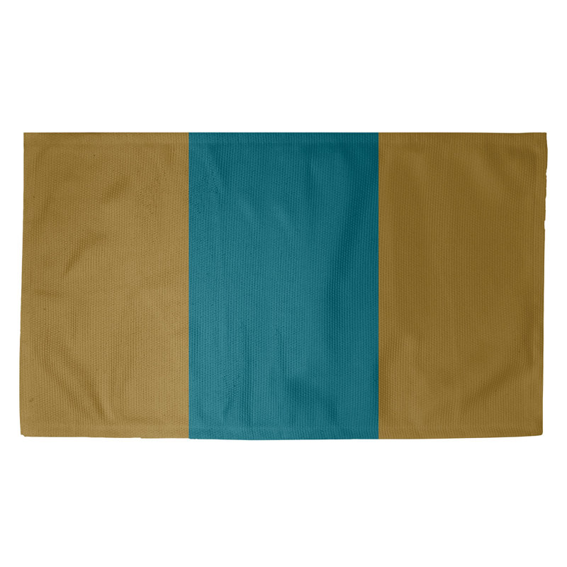 Tapis jaune football jacksonville, Rectangle 5 pi x 7 pi, Oui