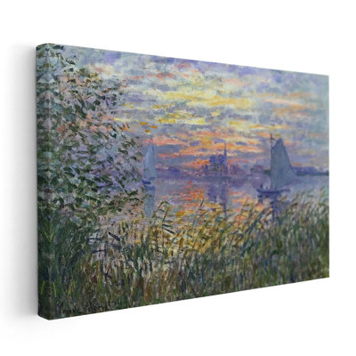 Sunset on the Siene, 1874 - Canvas Print Wall Art