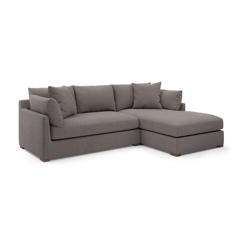 Ojai Sectional Chaise, Nevis Graphite Polyester Blend