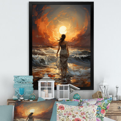 Costal Woman Sunset - impression