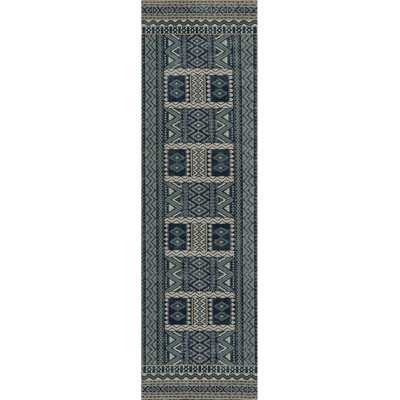 Tapis bleu sud-ouest Foundise Select Genevieve 3 pi 10 po x 5 pi 7 po