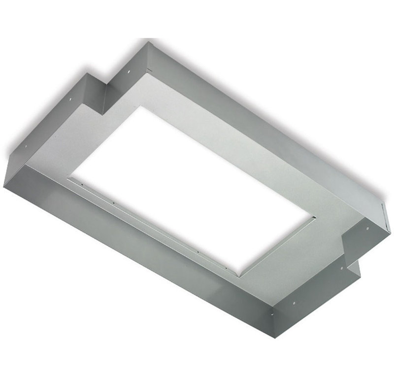 Doublure en forme de t pour hotte de cuisine, 36" l, Acier inoxydable