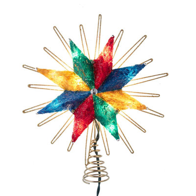 Shell / Capiz Astrology & Stars Lighted Tree Topper