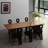 Brown Rectangular Solid Wood Dining Table-110508814