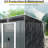 6 X 5Ft Outdoor Metal Storage Unit With Lockable Doors & Protection - For Garden Spacious Container Waterproof Roof Patio Use-123403666-123403661