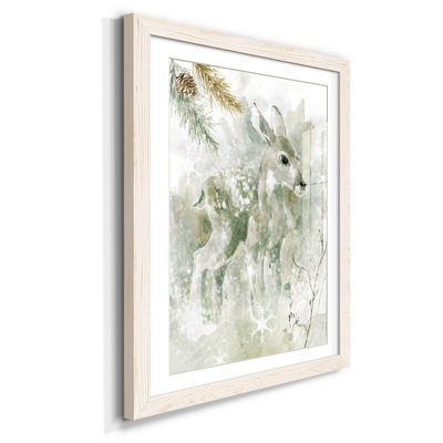 " Winter Lodge Fawn " Painting Print