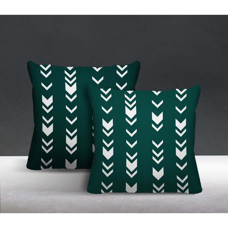 Coussin intérieur / extérieur, L 19 po x H 19 po, Émeraude