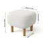 Kamar 41cm Wide Square Solid Colour Footstool Ottoman-661495427