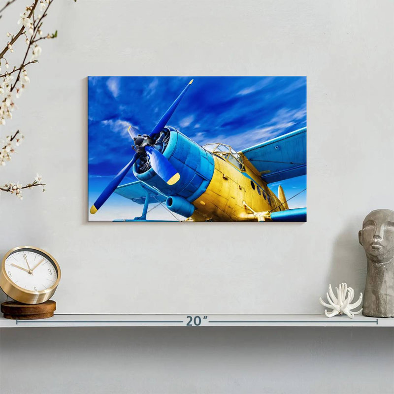 Mehar Funky Airplane, 8" H x 12" W