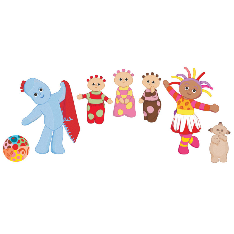 In the Night Garden Friends Wall Stickers, 64cm H x 148cm W