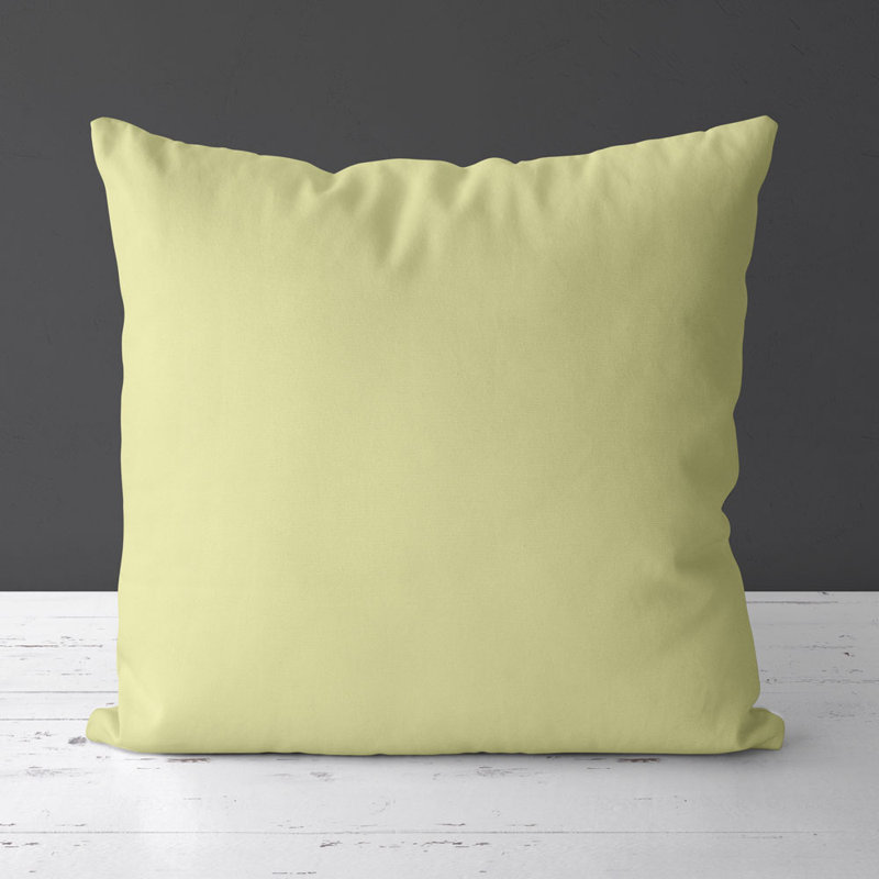 Housse et insert de coussin carré Tiya, Jaune