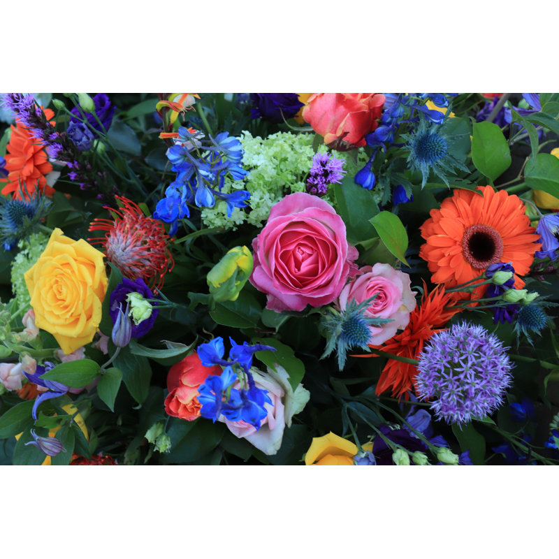 Fleurs colorées de mariage par Studiooportosabbia - Photographie sur toile tendue, L 12 po x H 8 po