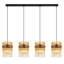 Decole 4 - Light Matte Black Kitchen Island Pendant-63037046