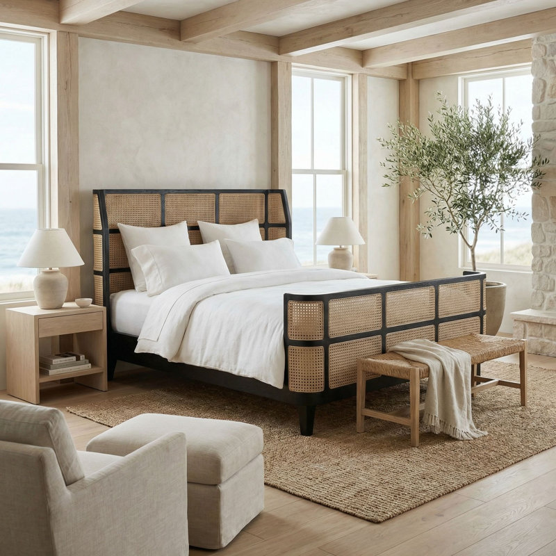 Porto Wingback Bed