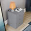 Maybery 3 - Drawer Bedside Table Nightstand-356433624