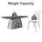 Andreano Modern 6-Person Dining Table Set for Dining Room-204816706