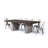 Torian Oak Solid Wood Top Dining Table-1837240961