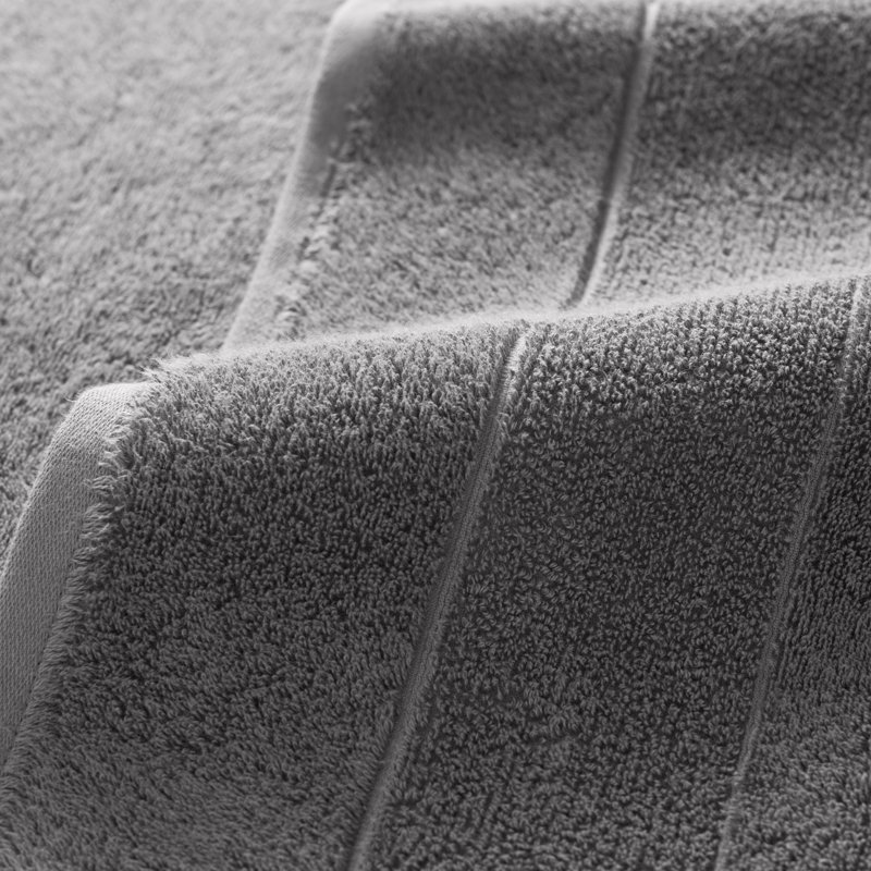 Teyvione Turkish Cotton Washcloths (Pack of 8), Pewter