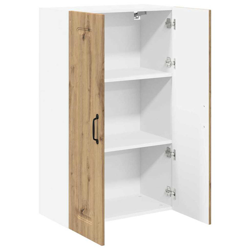 Vidaxl Kitchen Wall Cabinet With Shelf Sonoma Oak 80 X 31 X 100 Cm, Artisan Oak, 100cm H x 60cm W x 31cm D