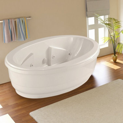 Nina 72'' x 44'' Soaking Acrylic Bathtub
