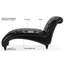 Chaise longue à dossier luxueux avec structure interne en stratifié + velours douillet et tissus