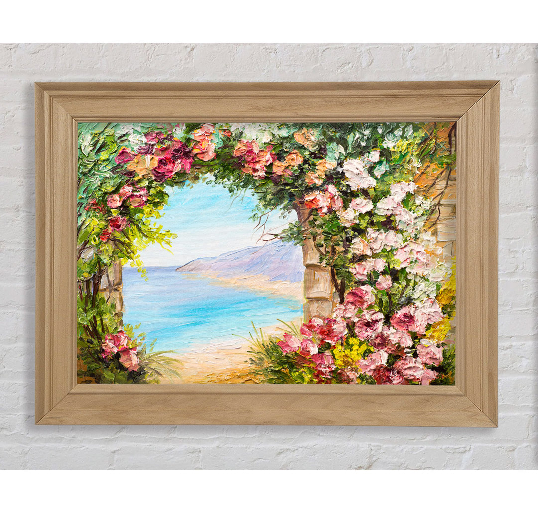 Floral View Of The Cove Aquarell - Einzelner Bilderrahmen Kunstdrucke