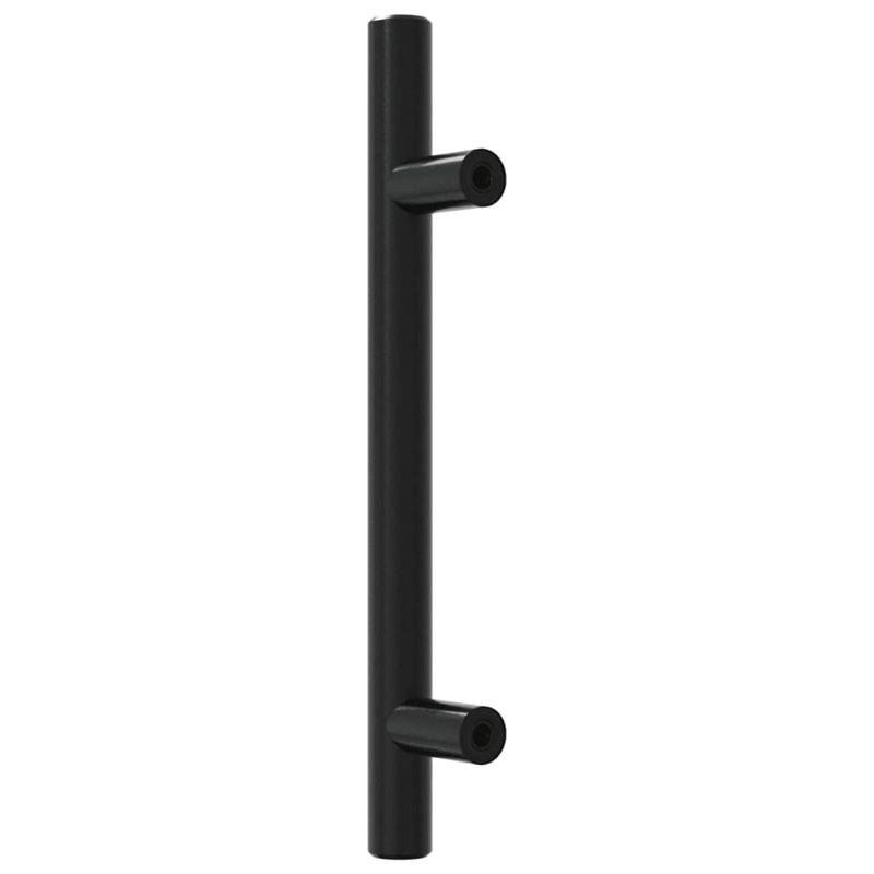 Acier inoxydable avec poignées d'armoire vidaXL, 3,78 pouces, Noir