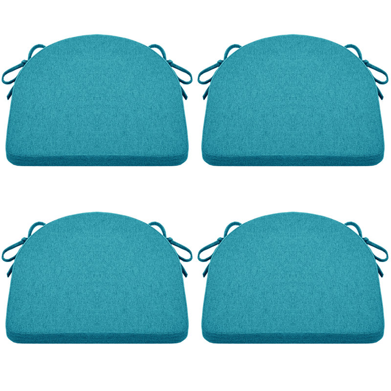 Coussin de chaise d'intérieur 1,5 po, Bleu sarcelle