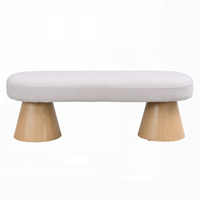 Dining Room And Entryway Upholstered Bench With 300 LBS Weight Capacity, Multi-Functional And Durable Fabric Ottoman For Modern Living