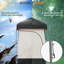 Tente de camping avec sac de douche solaire et sac de transport, noir-124356105