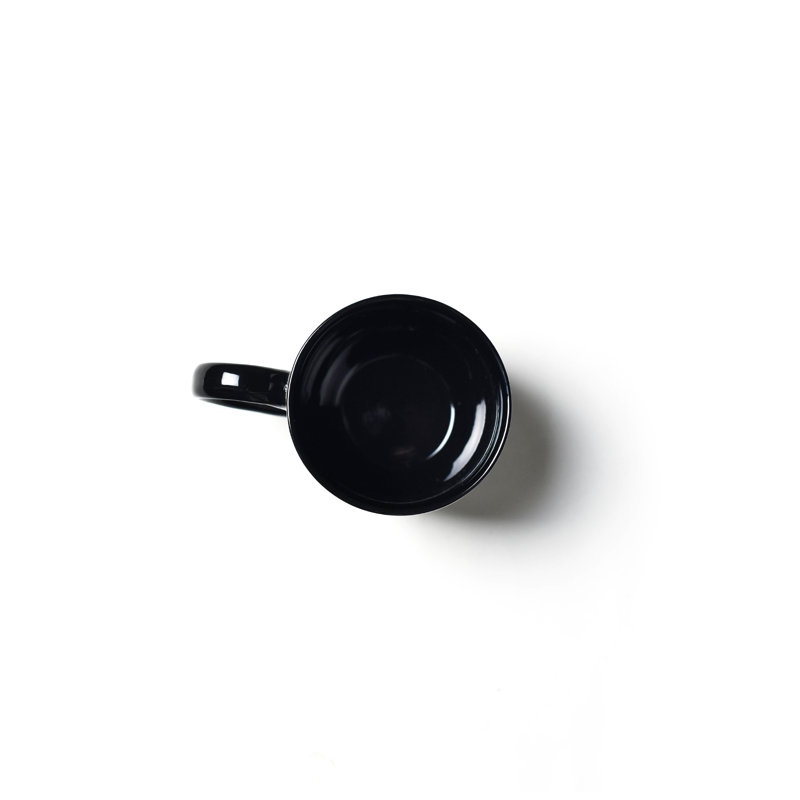 Arabesque 4.25 Mug Black, Black