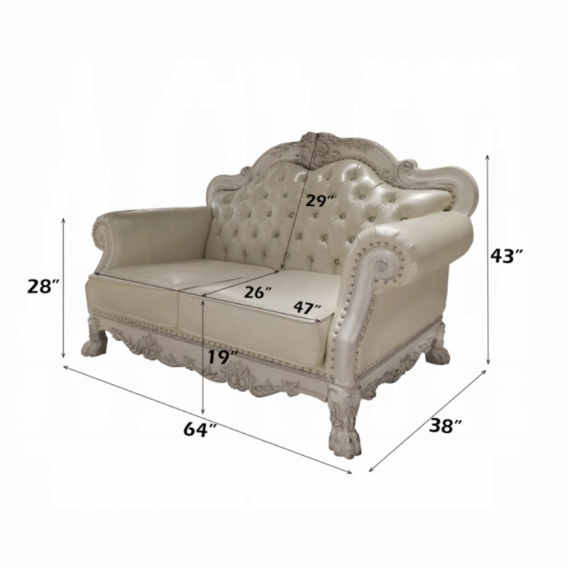 Causeuse Murrough avec 3 coussins