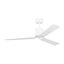 Ventilateur de plafond d'intérieur 52 lumières DEL Peel avec tige filetée, pales en ABS et télécommande portable Peel-245762243