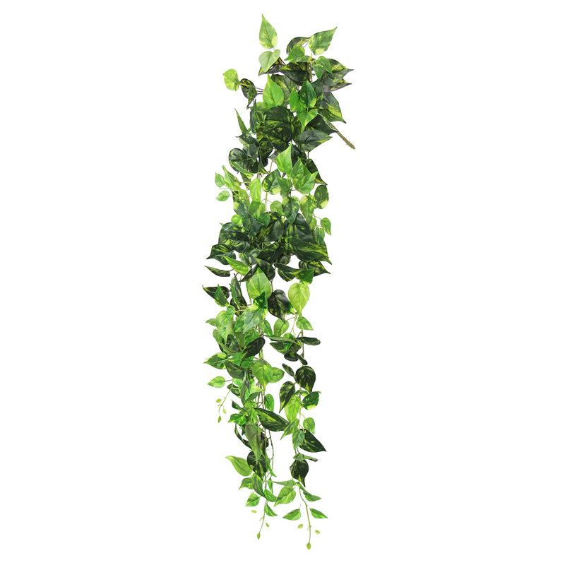 Plante artificielle suspendue lierre Pothos, H 51 po x l 12 po x P 6 po