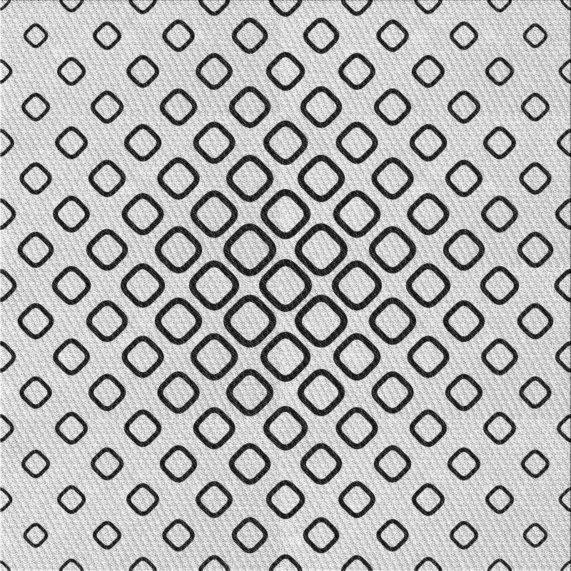 Tapis noir/gris à motifs, Carré 4 pi