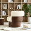 Fauteuil d'appoint large pivotant rembourré Boucle-2084718387