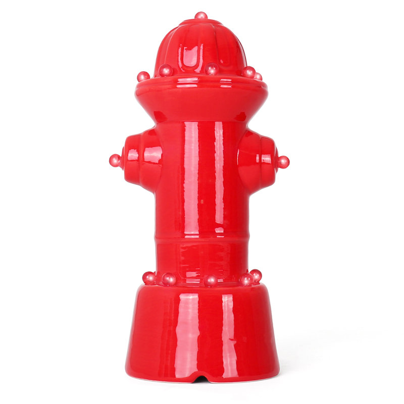 Alcott Hill® Lighted Ceramic Fire Hydrant