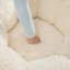 Grand canapé à billes en fausse fourrure sans os 41,7 po avec coussin de queue-1832621006