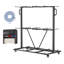 Support à roulettes pliable avec roulettes - peut accueillir 84 chaises ou 12 tables, un chariot de rangement robuste comprend une housse résistante aux intempéries et 2 cordons élastiques, un organisateur mobile pour les banquets, les églises, les événements et les écoles