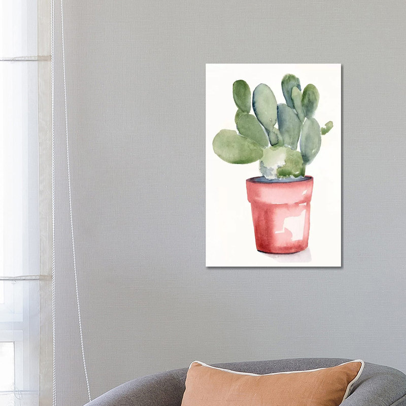 Potted Succulent I by Jennifer Paxton Parker - Wrapped Canvas Print, 66.04 cm H x 45.72 cm W