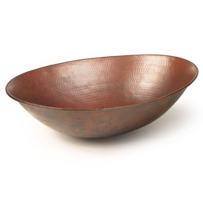 D'Vontz 13'' Copper Oval Bathroom Sink