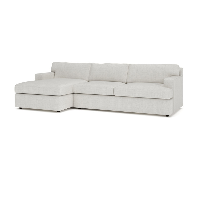 Canapé modulaire 2 pièces Cleo, Orienté à gauche (vu de face), Monique Oyster Polyester