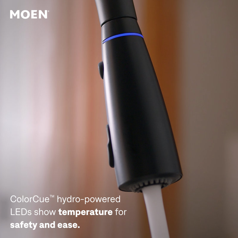 Haelyn Touchless Single-Handle Pulldown Sprayer Kitchen Faucet with MotionSense Wave and Power Clean, Matte Black 2