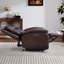 Fauteuil inclinable surdimensionné en similicuir de 48,43 po avec massage 8 points, chaleur lombaire, ports USB et Type-C-1790722345