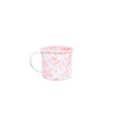 Crow Canyon Enamelware Splatter 16 oz Mugs, Grey