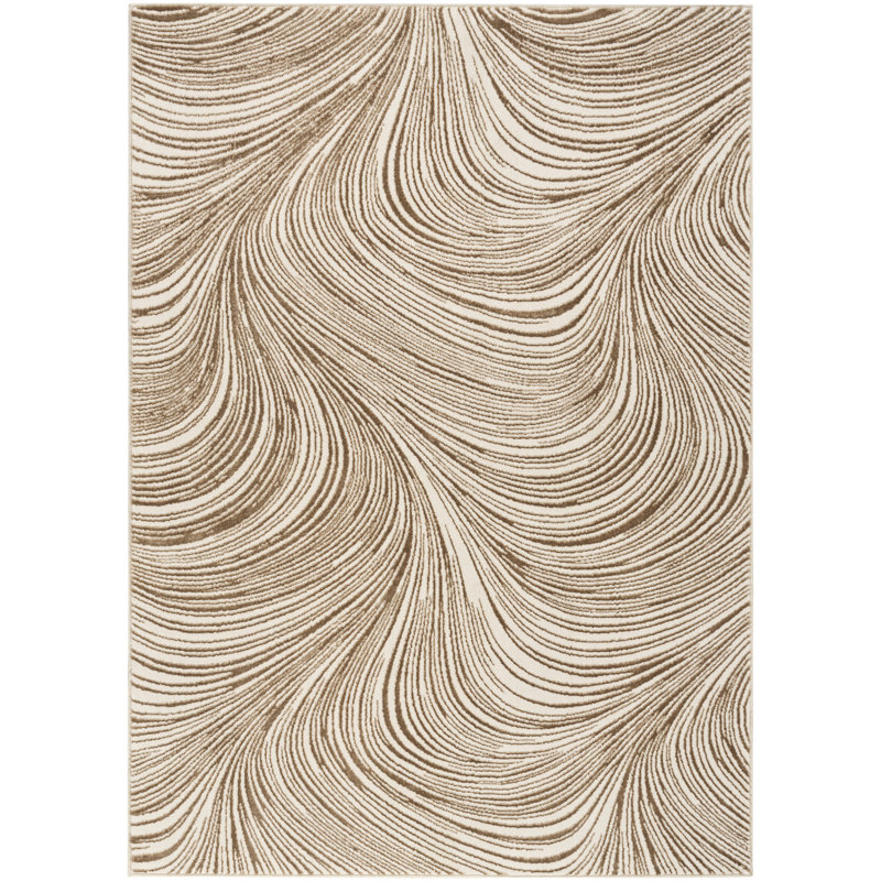 DKNY Central Park West Modern Indoor Rug, Rectangle 6' x 9', Beige/Brown