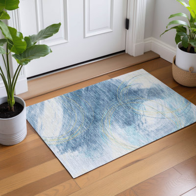 Machine Washable Indoor/Outdoor Lanphear ACN2396 Abstract Rug