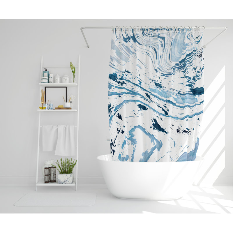 Lavenia Polyester Shower Curtain, 168cm H x 168cm W